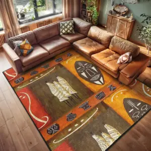 African Tribal Area Rug