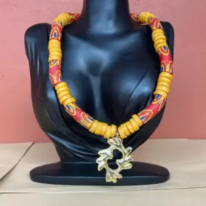 Ghanaian Gye Nyame Beaded Necklace