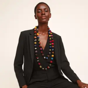 African Beaded Statement Necklace