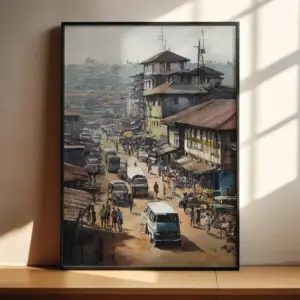 Kumasi Watercolor Wall Art