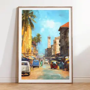 Accra Street Scene Canvas
