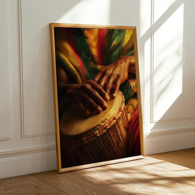 Ghana Djembe Art Print